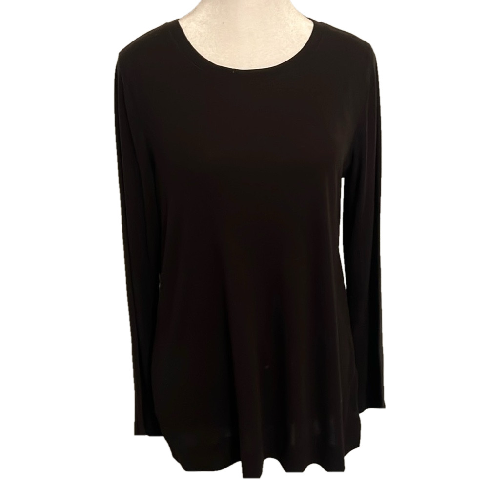 Simply Vera VERA WANG Women’s Black Large long sleeve pullover top